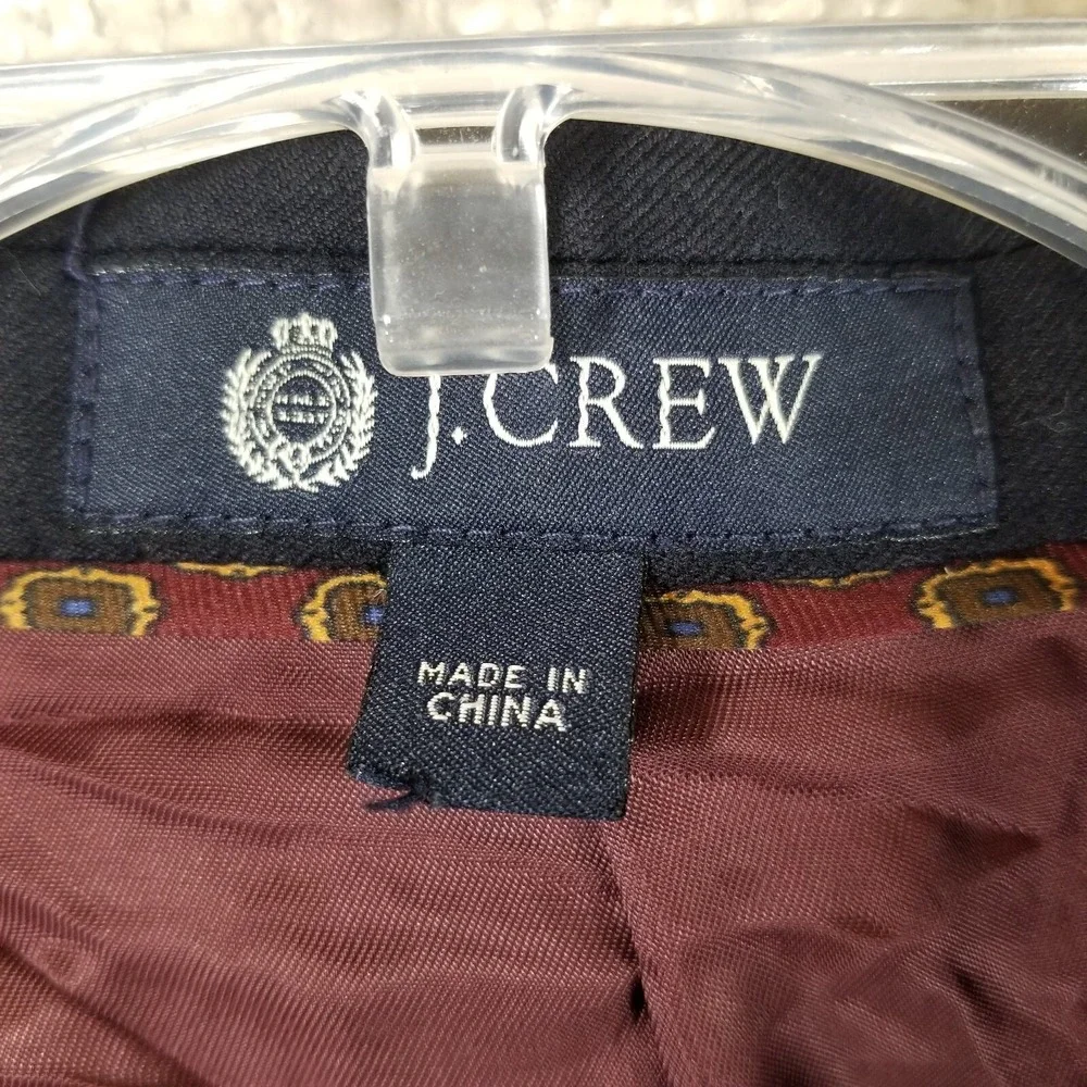 J. Crew Ludlow Jacket Men's 42R Dark‎ Navy Blue Wool Sport Coat Blazer